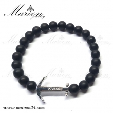 دستبند مردانه و پسرانه لنگر نقره ای  مارون MM54