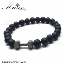 دستبند مردانه و پسرانه مهره و دمبل  مارون MM56